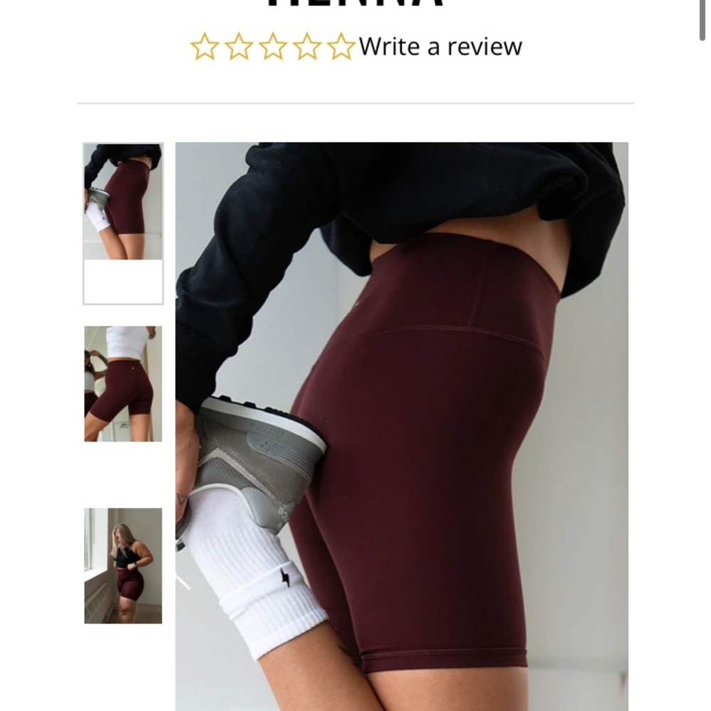 Azur Fit burgundy bike shorts size XS - BNWT